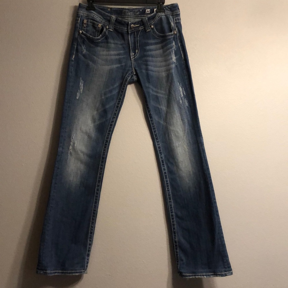 Miss Me bootcut peace pocket Jean.  Good condition.  Size 30.
